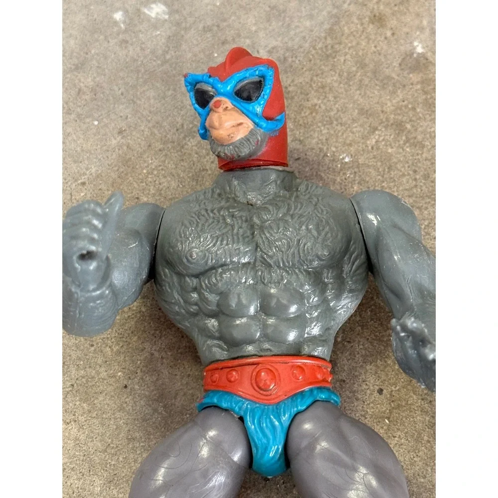 Vintage 1981 Mattel MOTU Stratos Action Figure Grey Blue Red Taiwan He-Man Toy